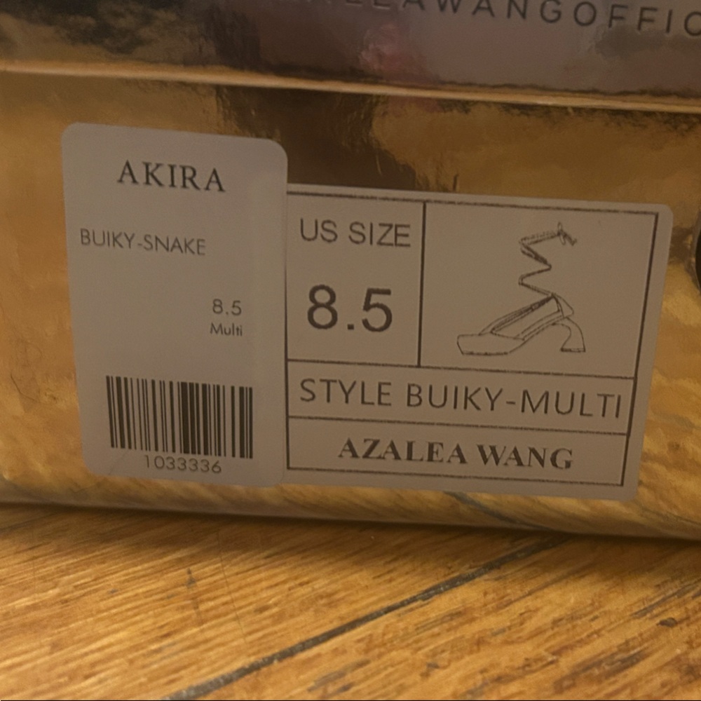 AZALEA WANG BUIKY SNAKE CONTRAST PUMP - Picture 3 of 7